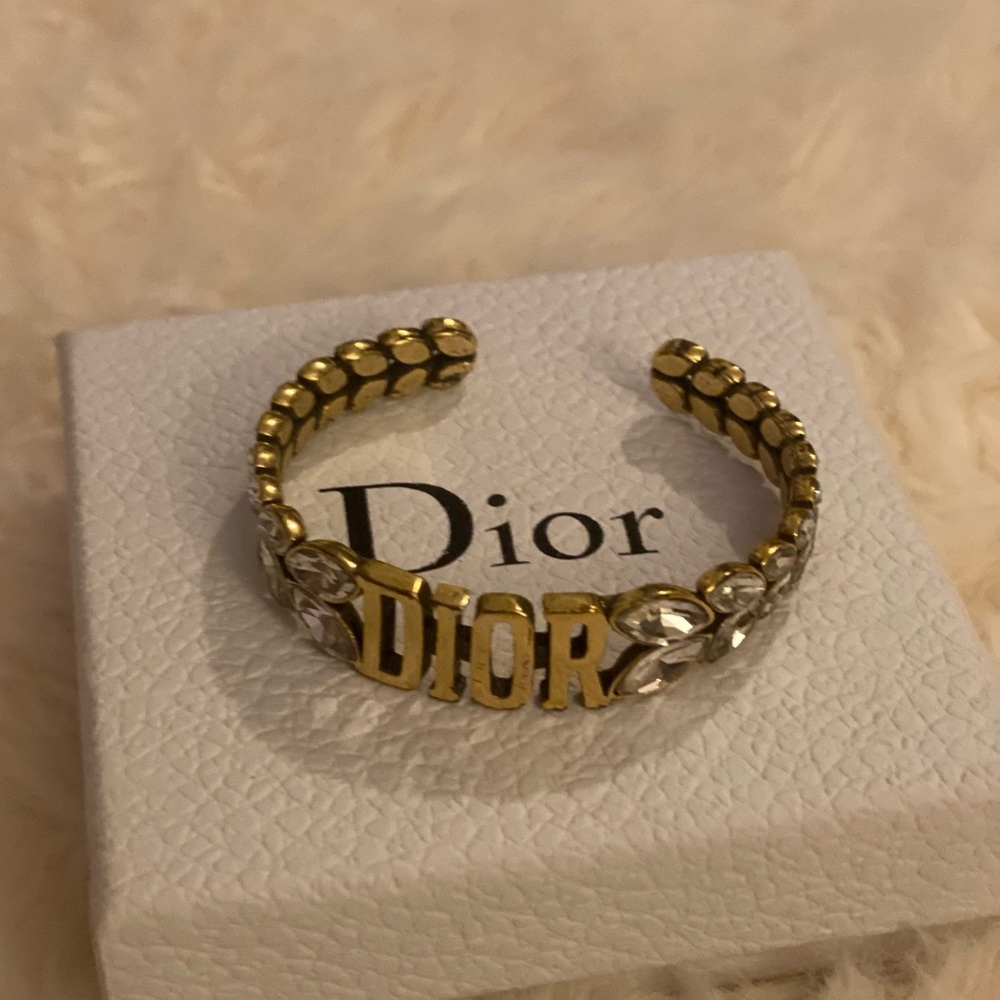 Dior Crystal Logo Bracelet